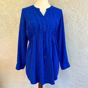 Oh Baby (Motherhood) Cinch Waist Maternity Top - Size Med